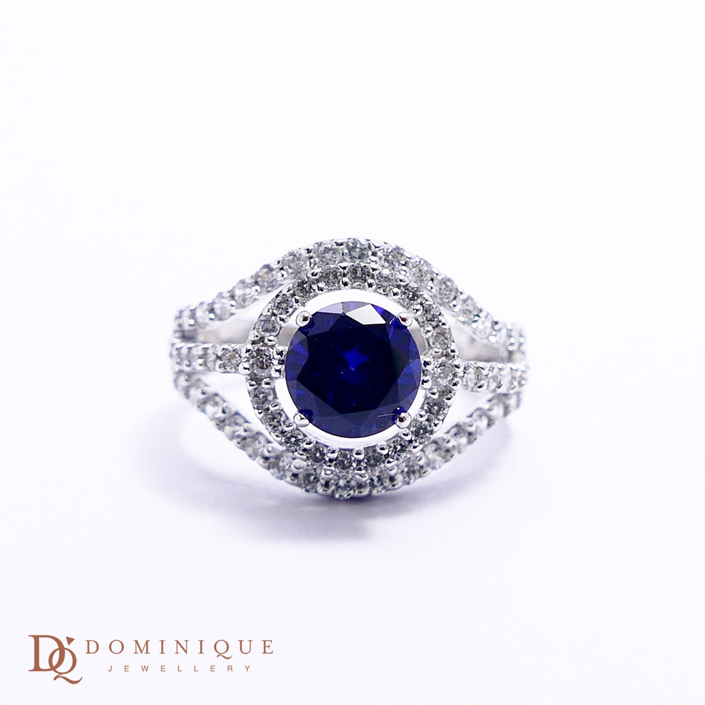 

Dominique Jewellery-Cincin Colour Stone 75% SNI DQC 1479