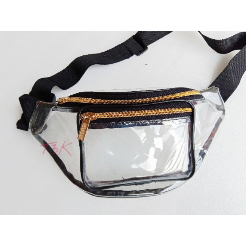 waistbag Tas pinggang bumbag  transparant as gold