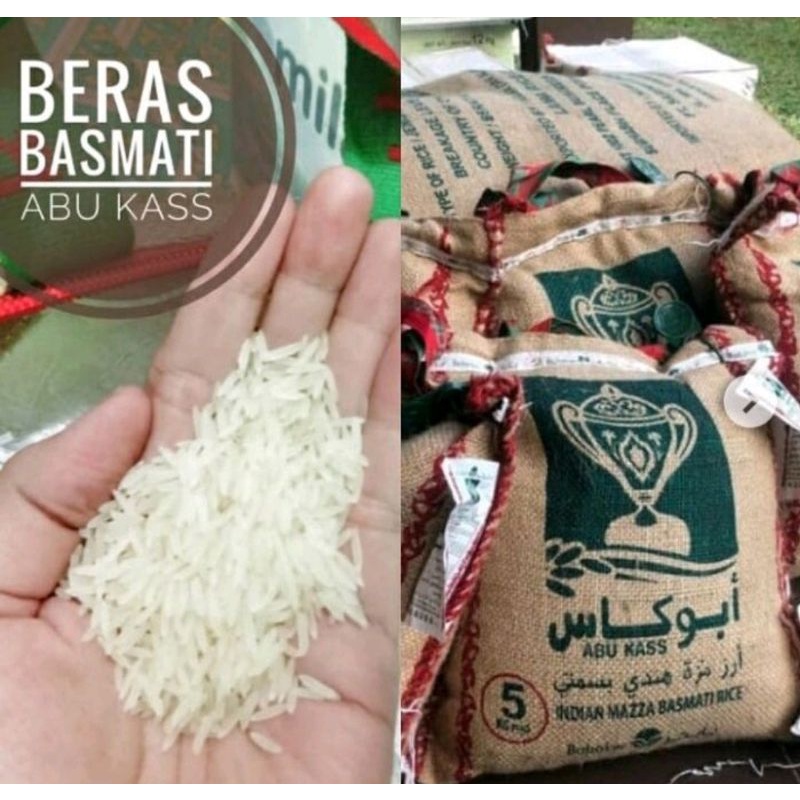 Beras Basmati 1 kg merk abu kass (repack)