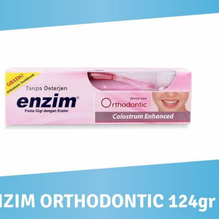 ♥ (Free Sikat Ortho) Pasta Gigi Odol ENZIM ORTHO Orthodontic 124gr ✩