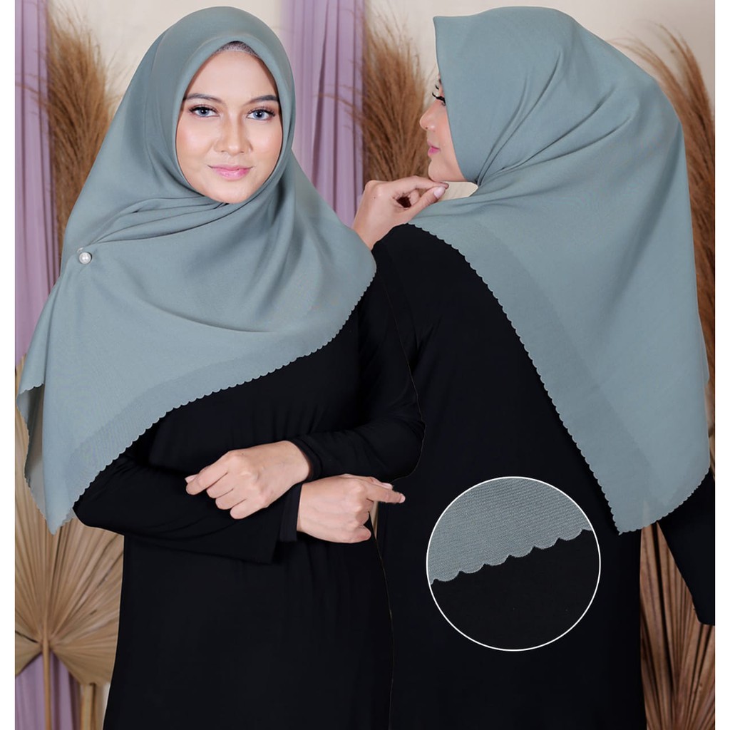 HIJAB SEGI EMPAT LASERCUT TAMBAHAN ISI HAMPERS