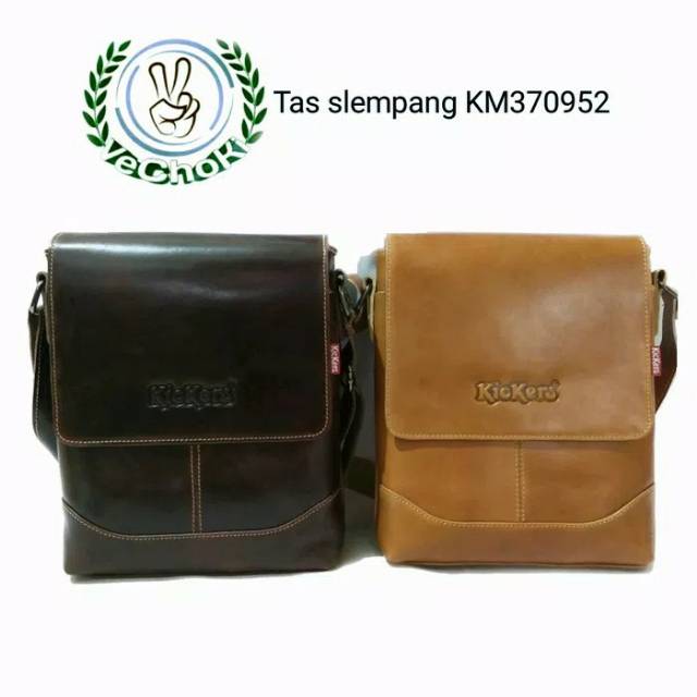 Tas Pria Wanita Kulit Sapi Asli - Kickers