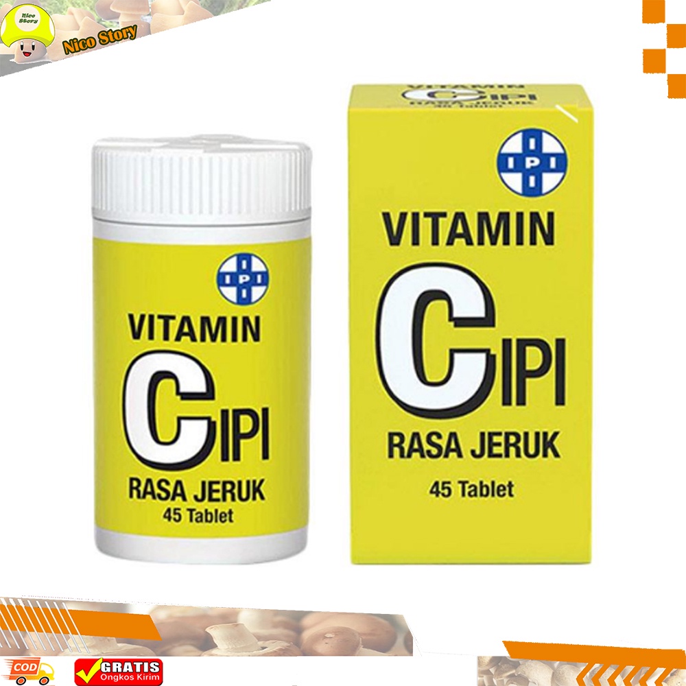 (NCS) Vitamin Vit C IPI CIPI 50mg rasa jeruk 45 tablet