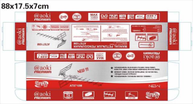 Antena Luar digital + Kabel Welhome Antena Digital + Kabel 10 Meter