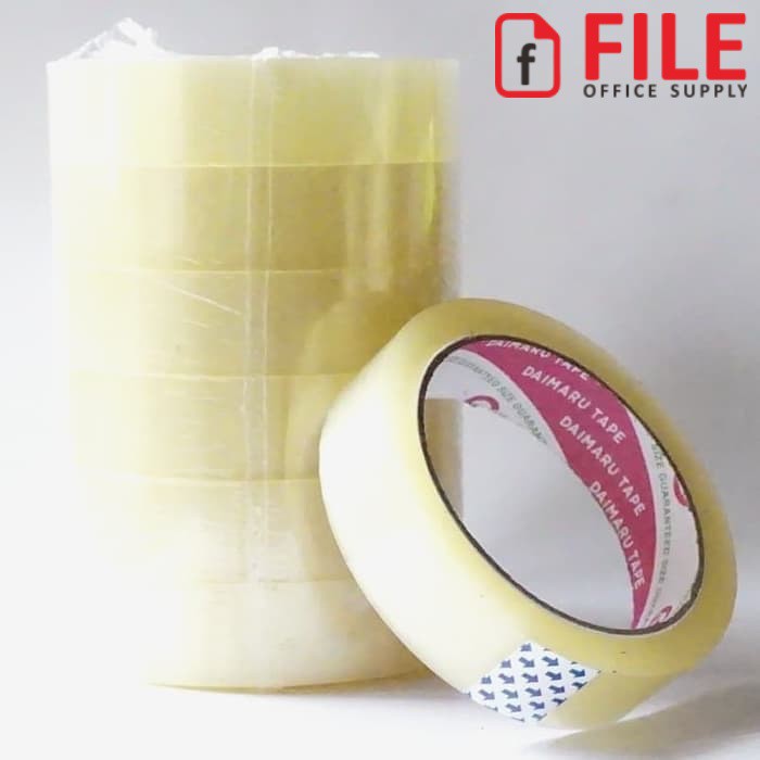 

Isolasi / Selotip / Lakban Kecil Bening 1" inch (24 mm x 72 yard) DAIMARU