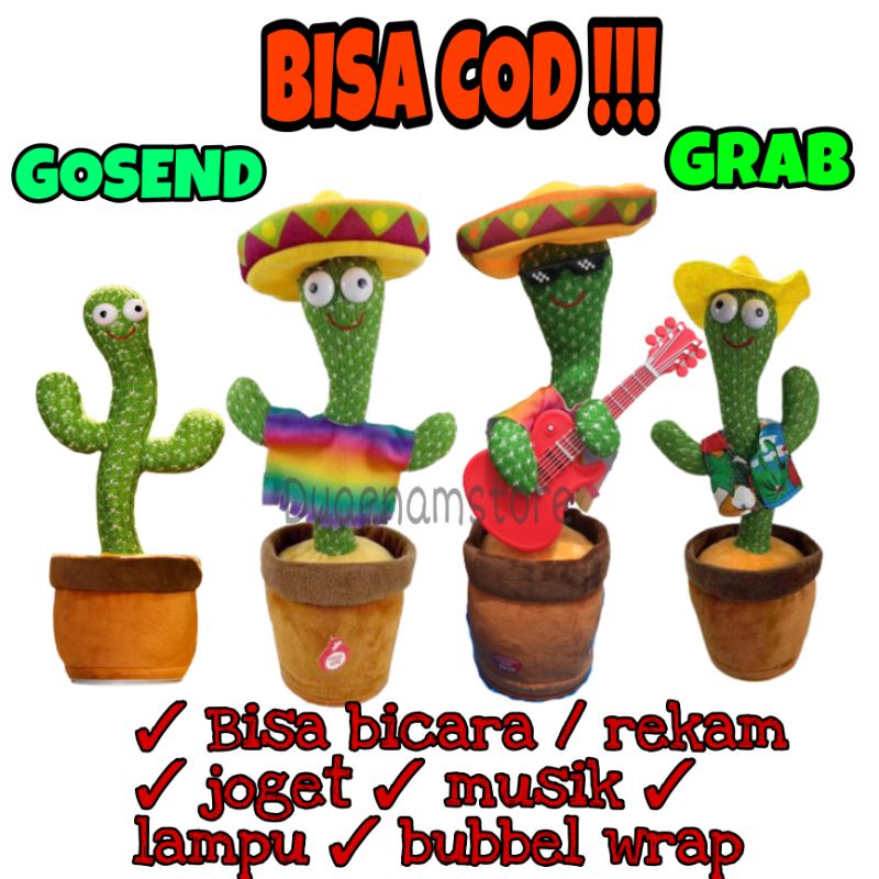 Boneka katus joget / boneka viral / boneka kaktus bicara / boneka kaktus merekam bicara goyang