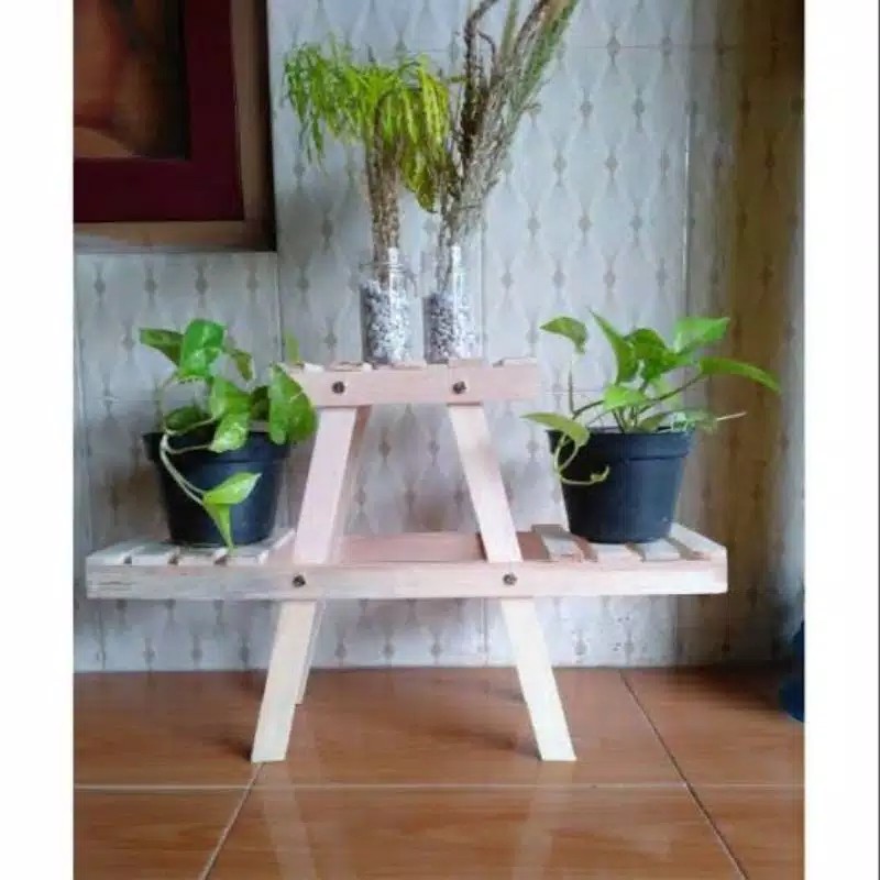 Rak bunga kayu jati belanda/pinus