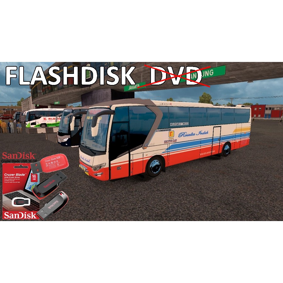 ETS 2 Game Bus Truk Indonesia NAIK TURUN PENUMPANG Game PC Laptop