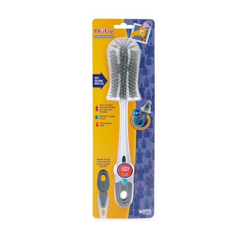 Nuby silicone bottle brush
