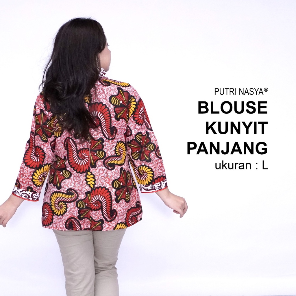 Atasan Batik Jumbo Blouse Big Size Wanita Lengkap S-M-L-XL-2L-3L-4L-5L-6L-7L Model Blus Jumbo Seragam Batik / Atasan Batik Big Size Kantor Kerja / Blus Batik Super Big LD 140 Bahan Katun / Pakaian Kekinian Model Terbaru / Baju Batik Formal Wanita