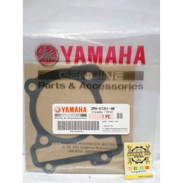 paking blok yamaha mio m3 asli 2phe135100