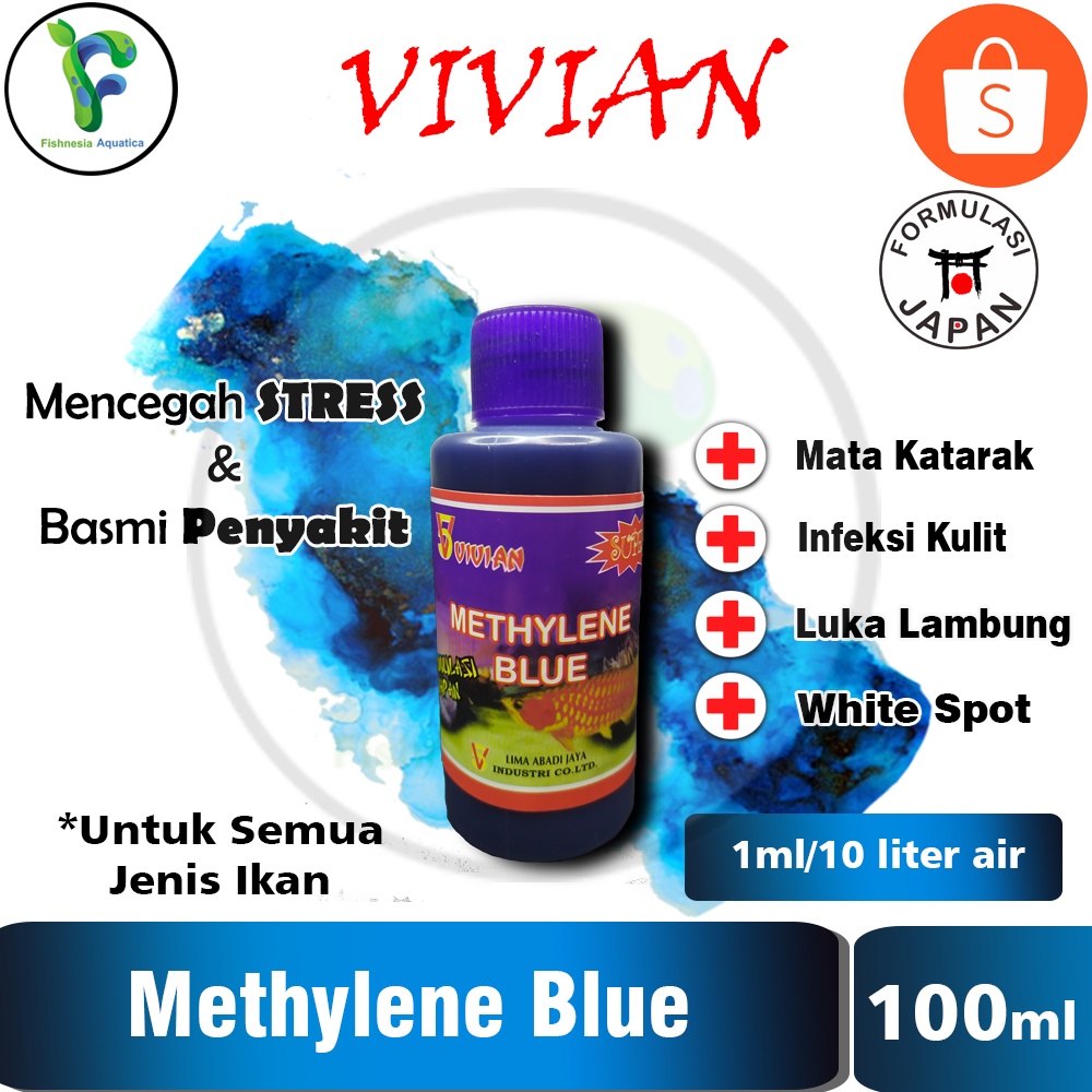 Vivian Obat Ikan/Obat Biru Methylene Blue 100mL