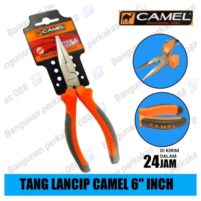 TANG LANCIP CAMEL 6&quot; ORANGE - TANG BUAYA - TANG JEPIT - TANG KABEL BAGUS MURAH