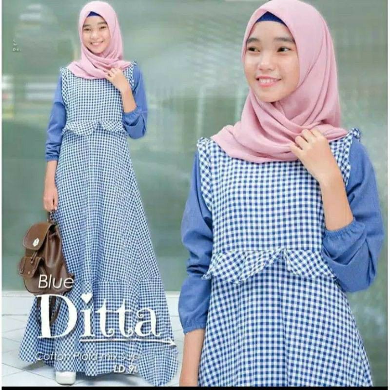 Kekinian 2021 New Gamis Trand Remaja Kekinian pakaian wanita kekinian fashion muslim