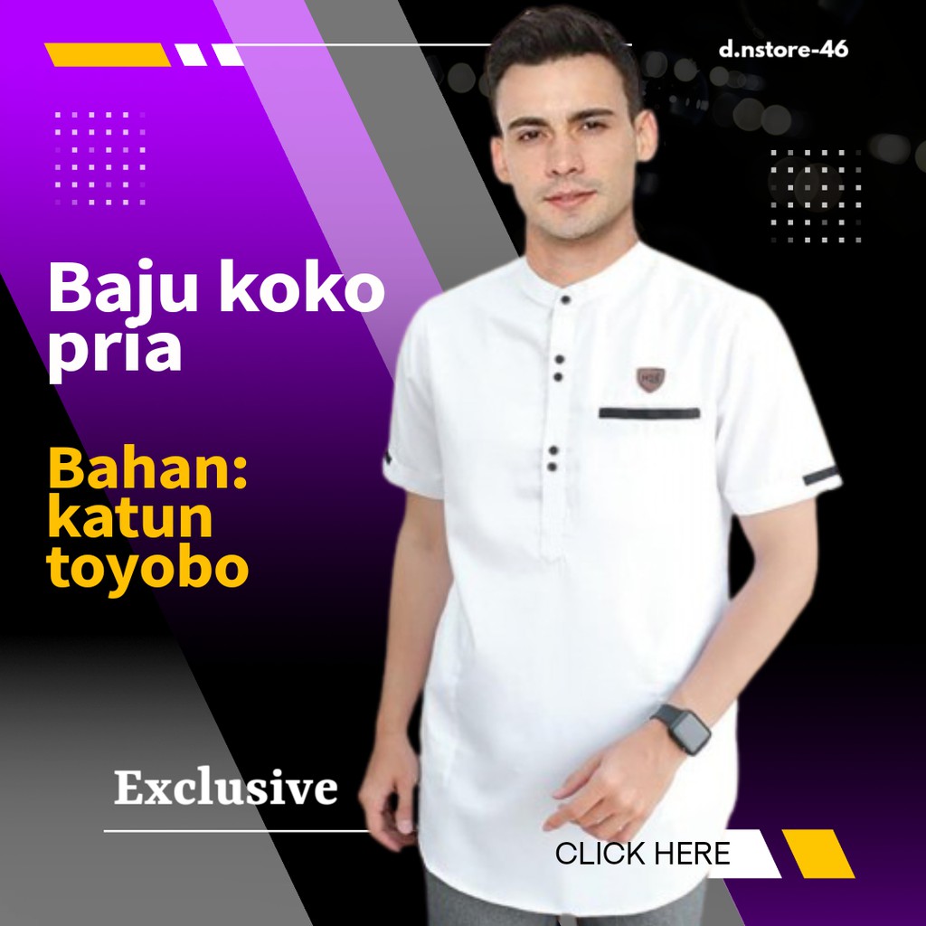 Baju kokoh rabani putih hadroh lengan pendek terbaru coco pria dewasa
