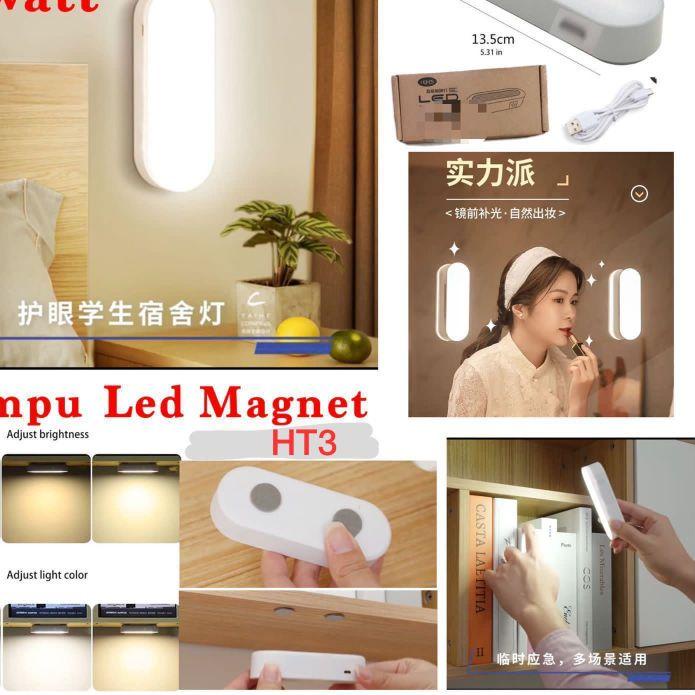 Special - Lampu LED Magnetic Portable Tempel Meja Belajar Dinding HT-3