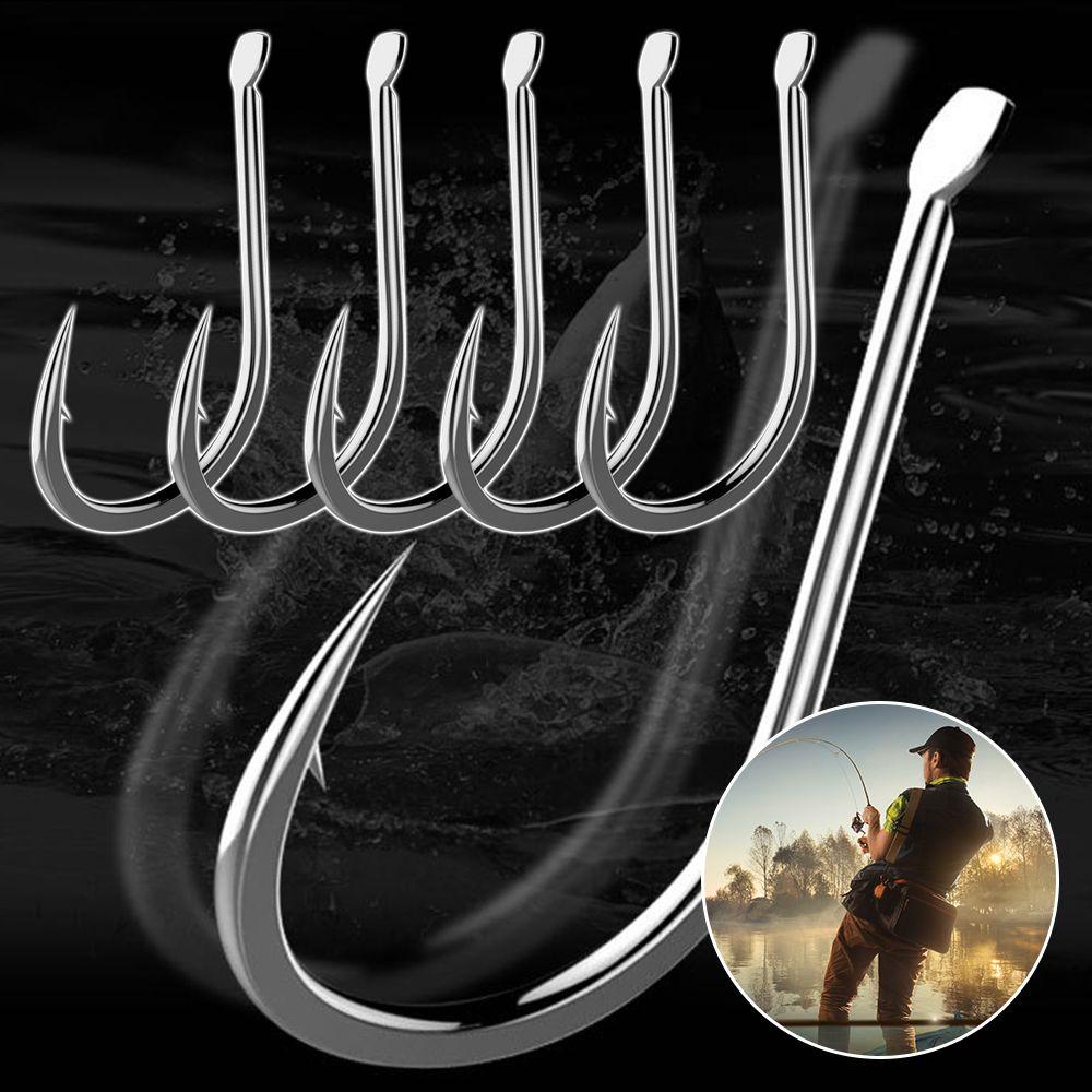 Chookyy 500pcs Pengait Pancing 1-5# Size Perlengkapan Memancing DIY Bersaing