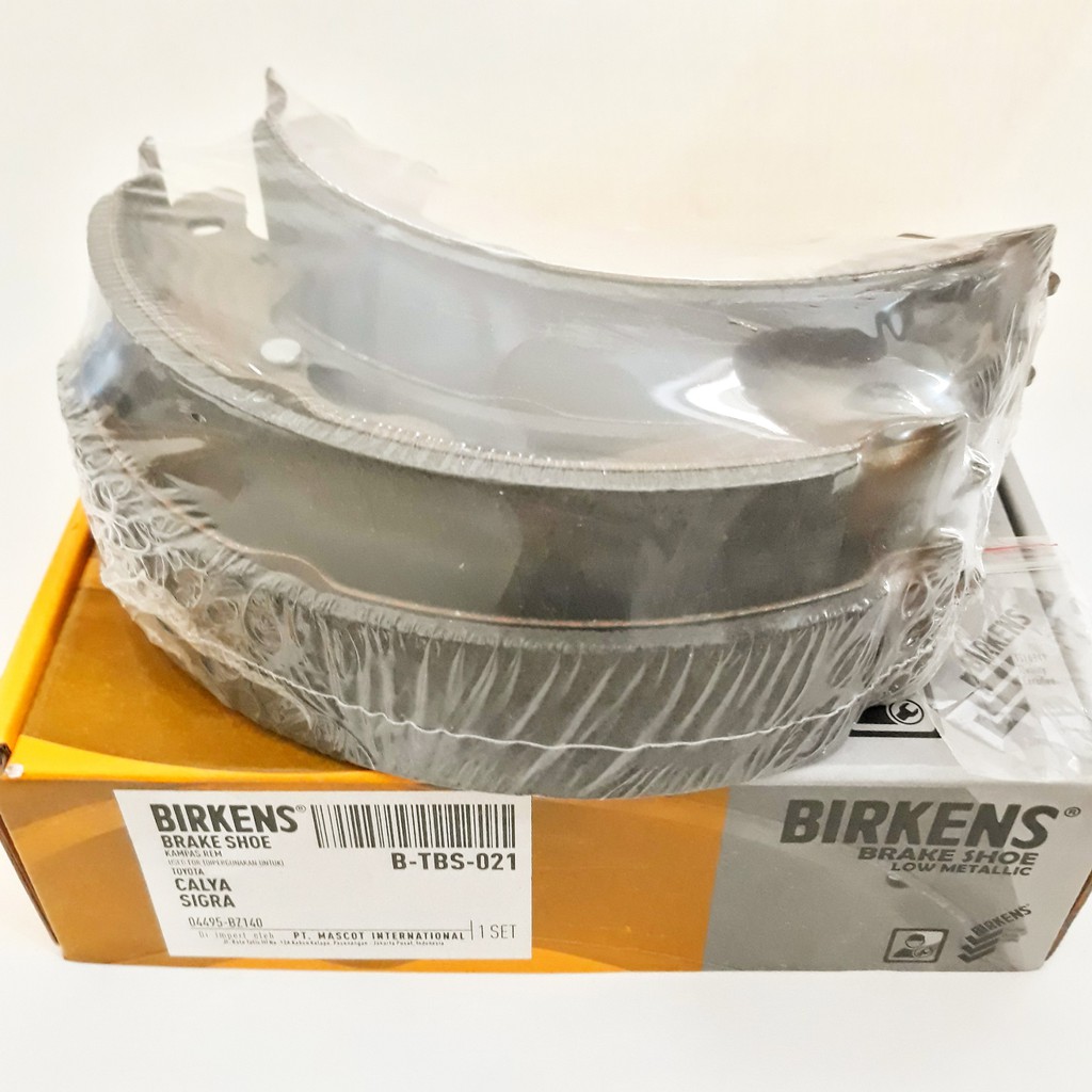 BIRKENS BRAKE SHOE - KAMPAS REM BELAKANG CALYA / SIGRA