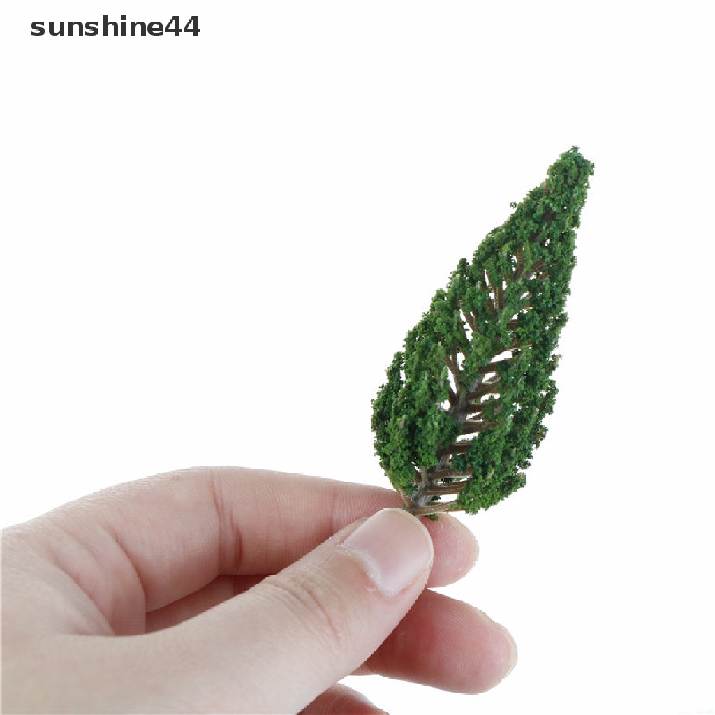 Sunshine 1pc Miniatur Pohon Cemara Mini Bahan Resin Untuk Dekorasi Lansekap Mikro