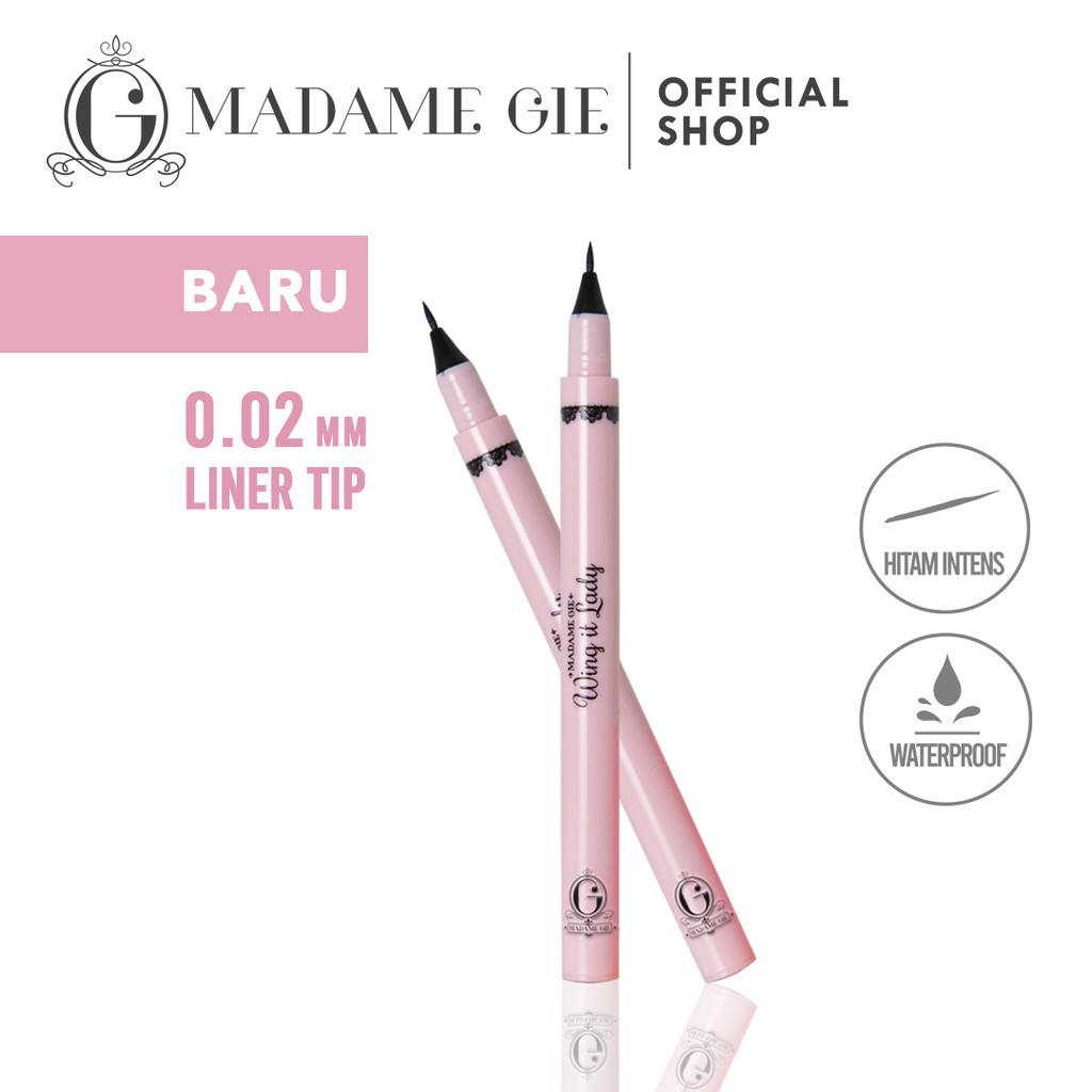 MADAME GIE Eyeready Liner and Wing It Lady | Eyeliner Waterproof Eye Liner Spidol by AILIN