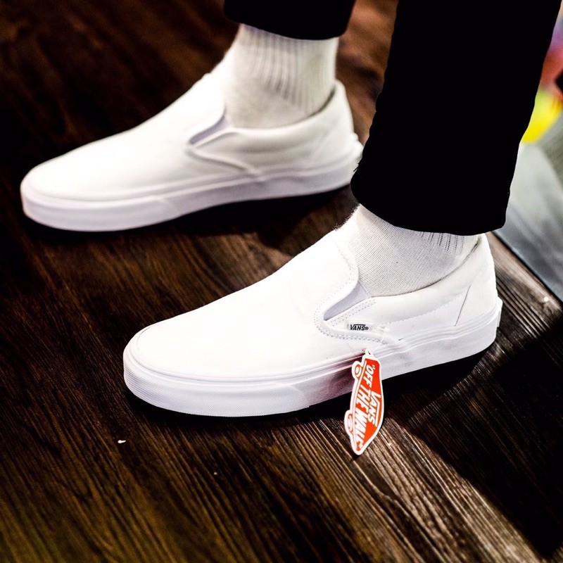 slip on true white