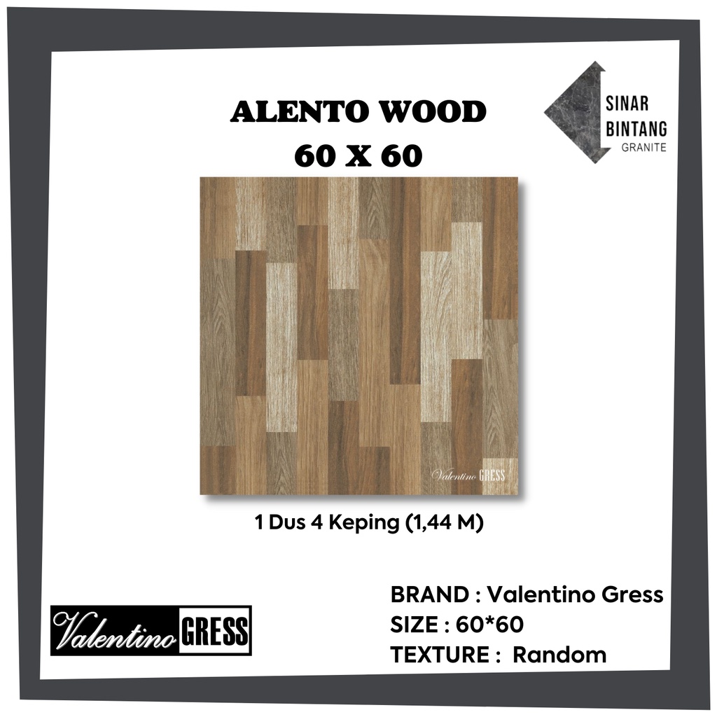 Granit 60 X 60 | Granit Lantai Alento Wood VALENTINO GRESS