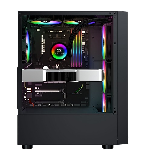 Xagatek Duke 3F Casing Komputer / PC Case ATX include 3Fan RGB