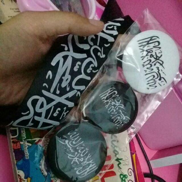 Aksesoris Pin Ganci Panji Islam Rasulullah Tauhid Al Liwa Ar Rayah