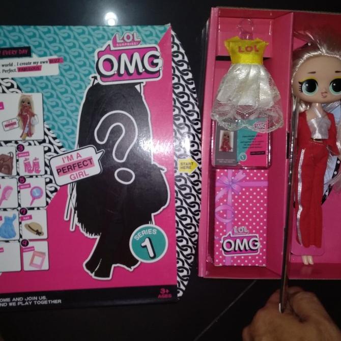 monggo] Boneka Doll Barbie OMG LOL suprise series 1 baju merah