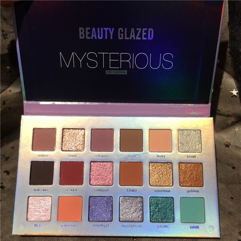 Beauty Glazed Mysterious Eyeshadow 18 Color Eyeshadow Glitter Eyeshadow Palette Beauty Glazed Eyeshadow Palette Eyeshadow Beauty Glazed Eyeshadow Beautyglazed