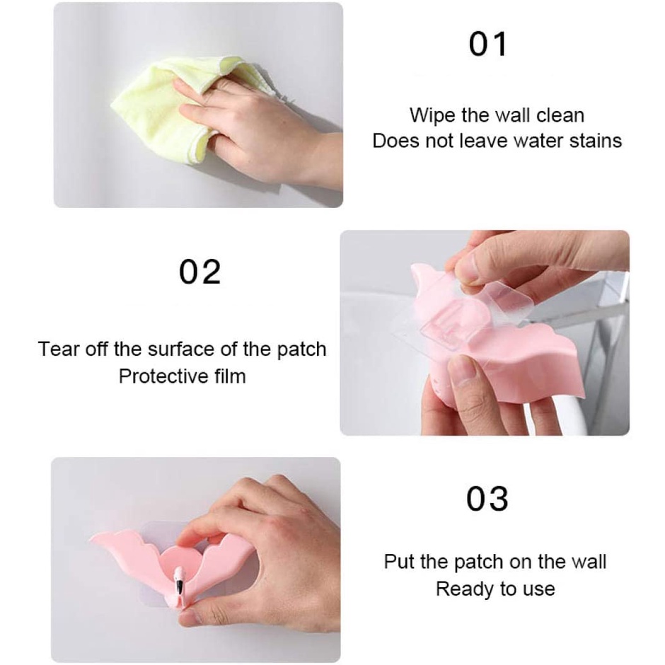 Creative Flamingo Bathroom Self Adhesive Wall-mounted Drain Soap Box Rack