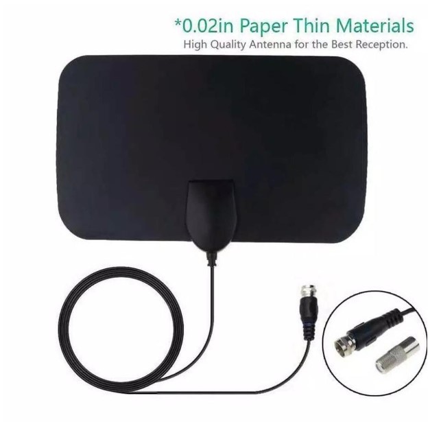 Antena TV Murah Digital Super Jernih LED Tabung Indoor Outdoor Taffwar