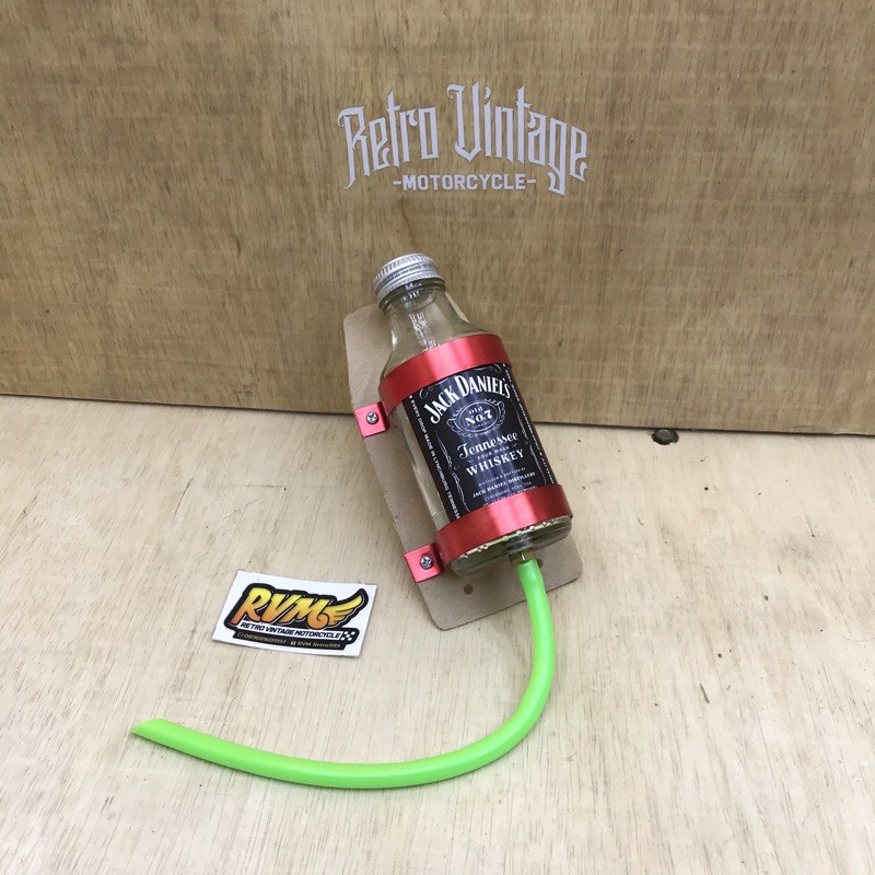 Botol tempat Oli samping Yamaha RX KING-Botol rx kecil merah