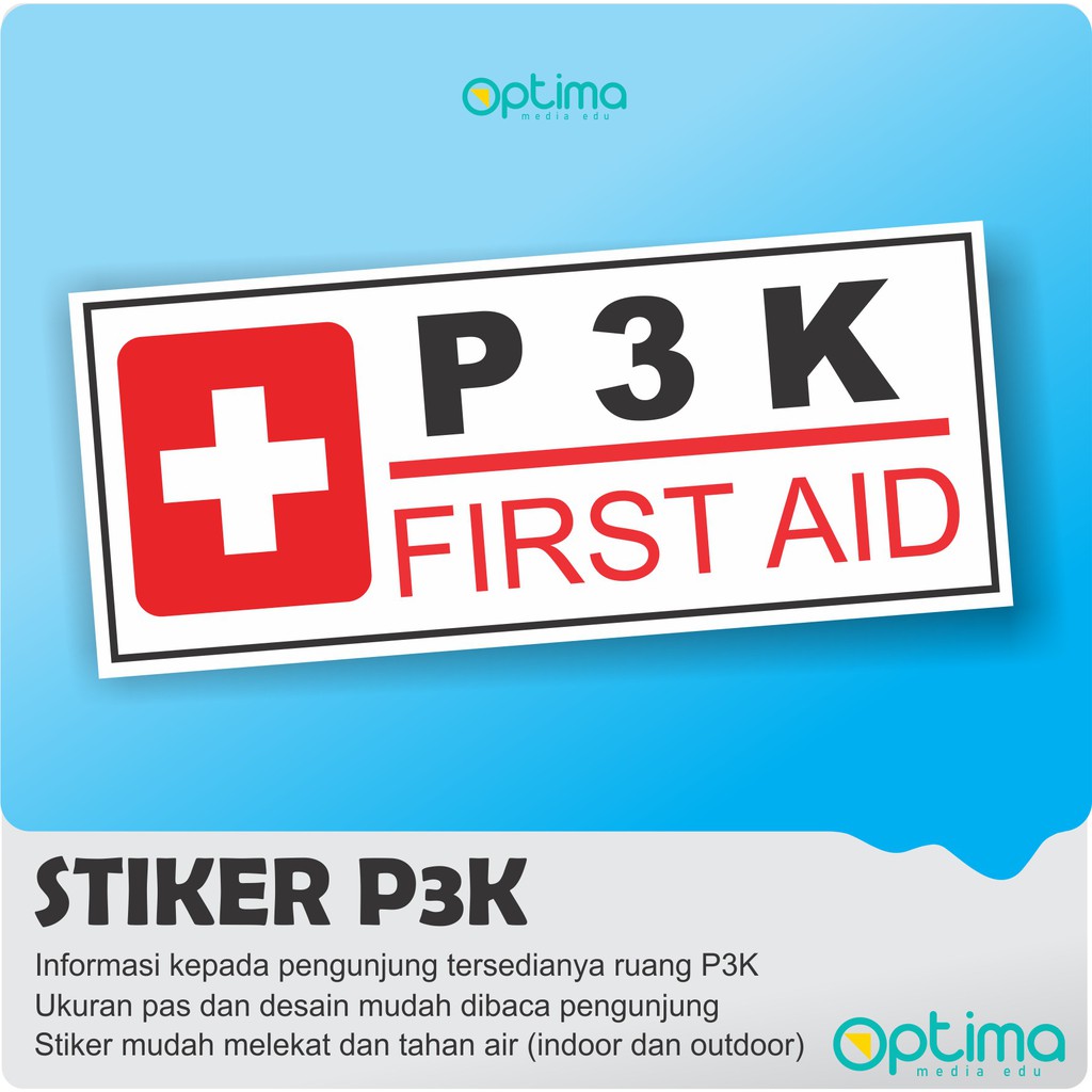 

STIKERR Tulisan P3K First Aid