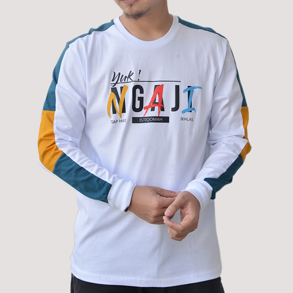 Kaos Dakwah Pria Shokid // Baju Kaos Muslim Pria // Kaos Santri Islami // Fastabiqul Khoirot 01-1