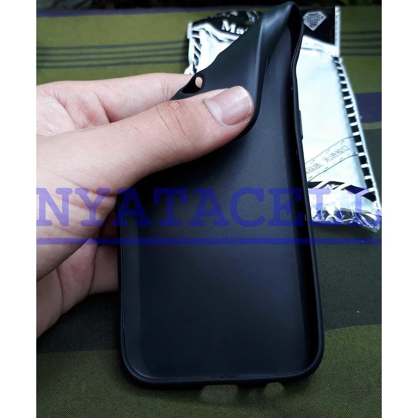 NEW CASE MATTE SAMSUNG A3 2017 SOFT BLACK ANTI MINYAK SOFTCASE/JELLY A320 - HITAM MILENIA