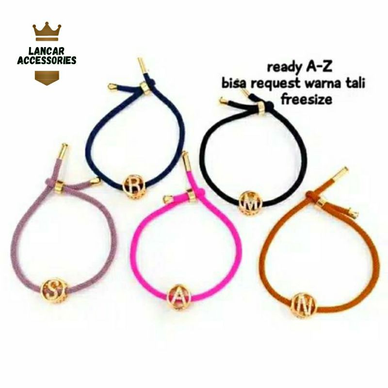 COD✅ Gelang Tali Serut Pandora Hongkong Import Untuk Charm Liontin Emas ( FREE 2 KARET PEMBATASAN)