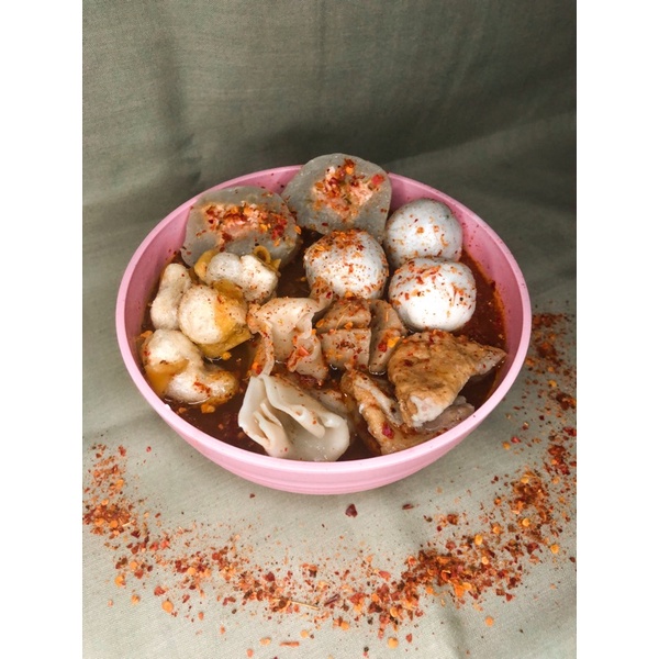 

cilgo frozen (cilok goang) isi ayam pedas