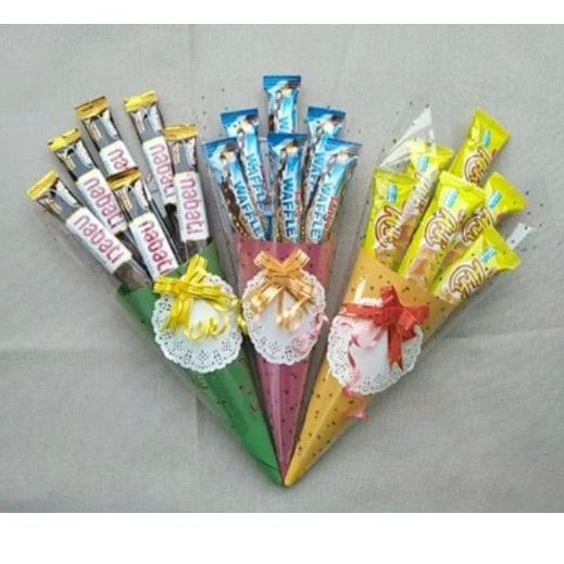 buket snack / cone snack / hadiah wisuda mini