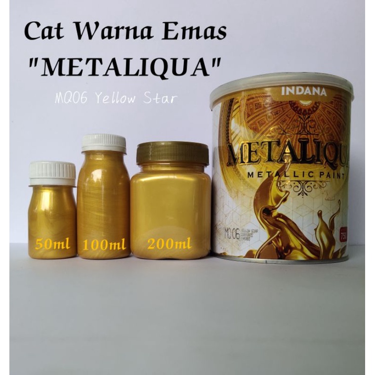 

Metaliqua gold (warna emas)