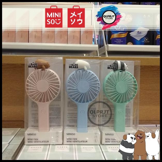 We Bare Bears Mini Fan Kipas Portable Lucu