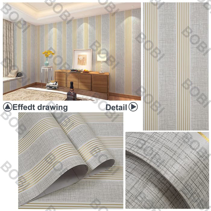 Wallpaper Sticker GENARIS Motif Garis-Garis B-5239