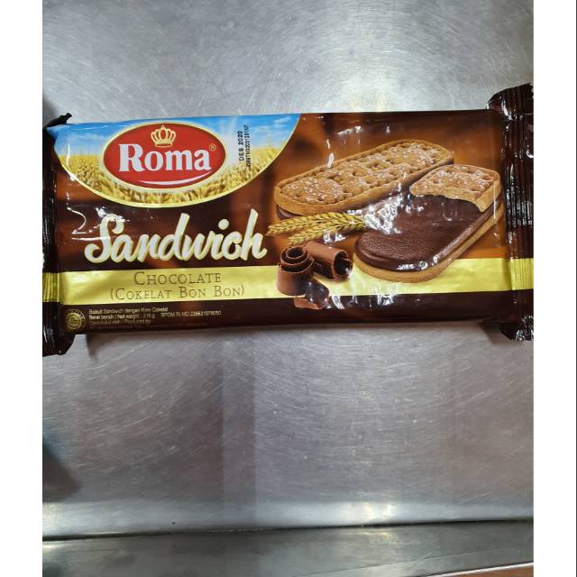 

Roma Sandwichi Chocolate ( Cokelat Bon Bon ) Belgian Chocolate Style 206gr