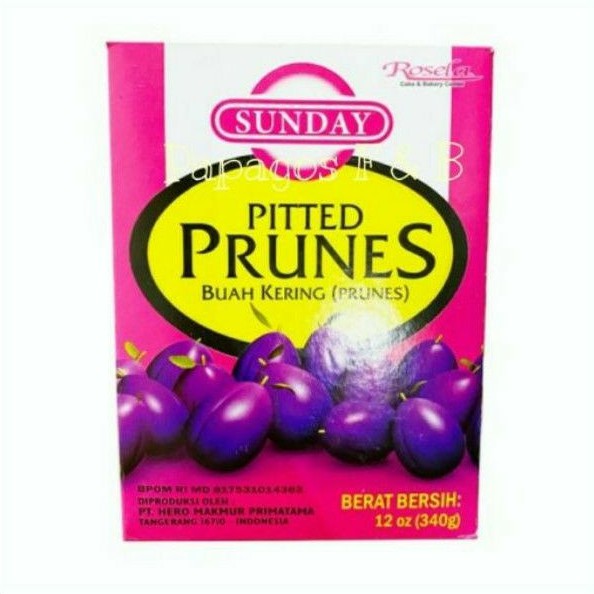 

Buah Plum Kering Pitted Prunes Sunday / Manisan Plum 340 gr / gram