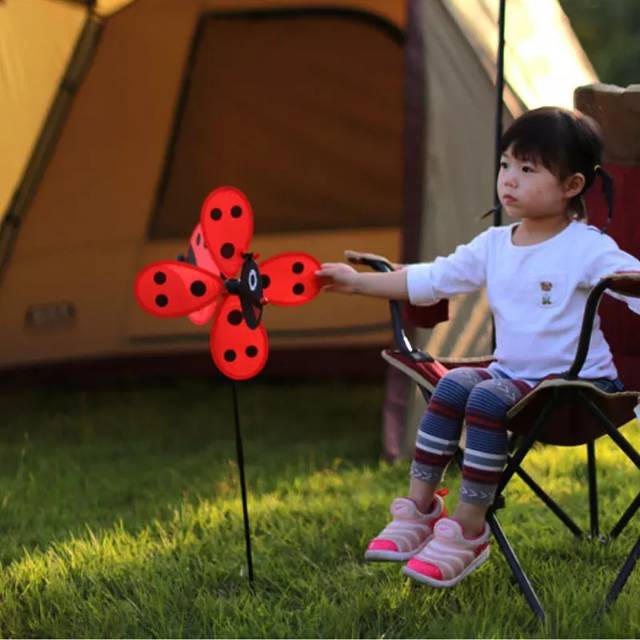 MAINAN KINCIR / KIPAS ANGIN / BALING BALING OUTDOOR - BUMBLEBEE / LADYBUG 75 CM