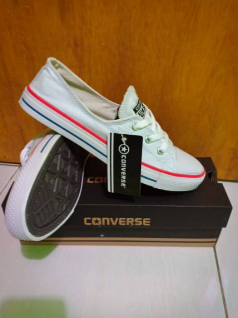 Sepatu converse allstar slip on tali +box