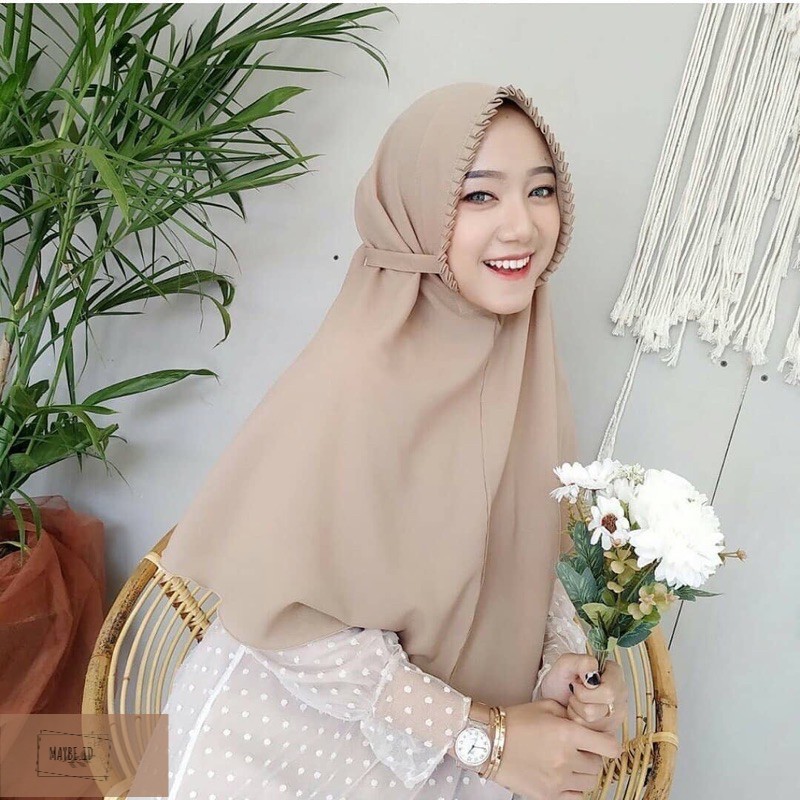 Khimar Bergo lipit gerigi bergo maryam lipit maryam bergo lipit BERGO KCB