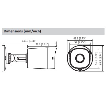 DAHUA HAC-B1A21 DAHUA OUTDOOR CAMERA COOPER SERIES 2MP ORIGINAL GARANSI RESMI