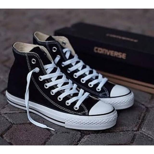 Converse hitam pendek sepatu allstar converse hitam tinggi converse ox hitam