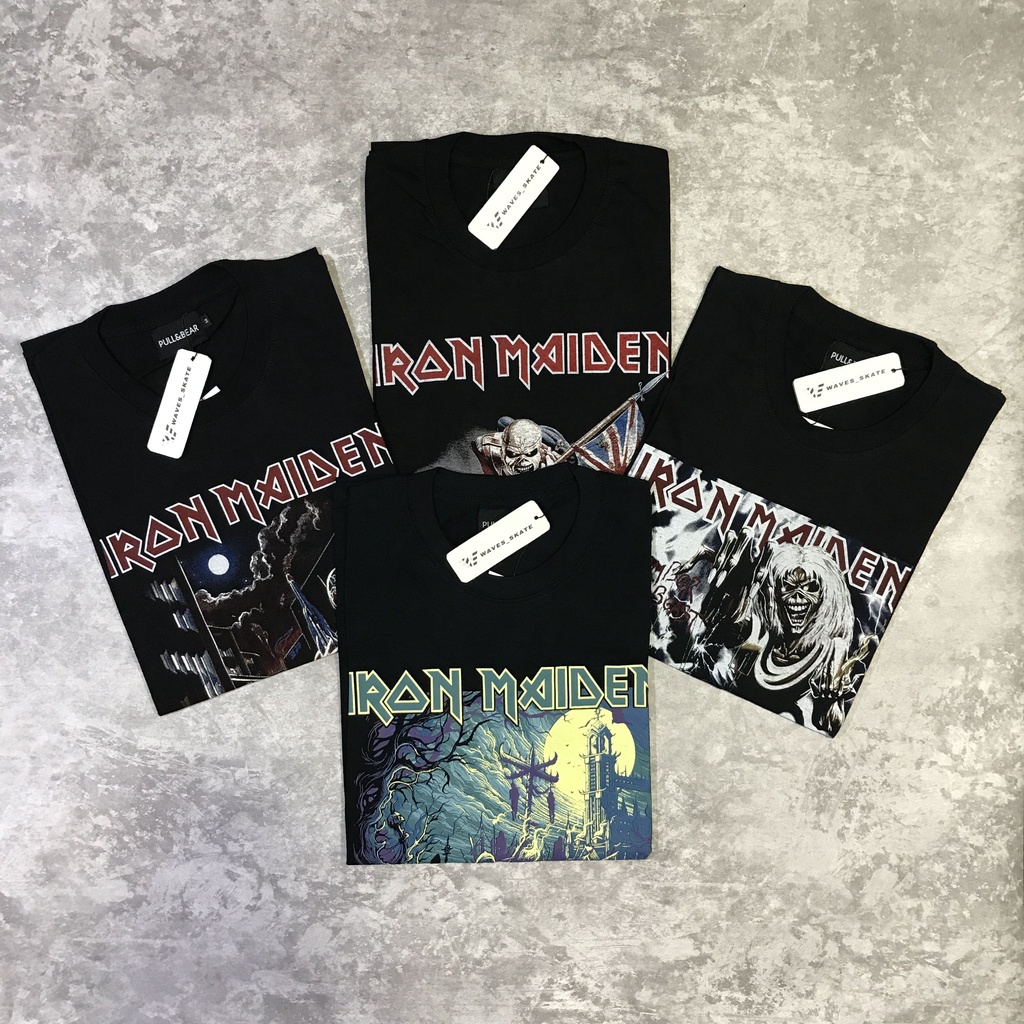 KAOS TSHIRT BAND H&M IRON MAIDEN SERIES BLACK AUTHENTIC ORIGINAL